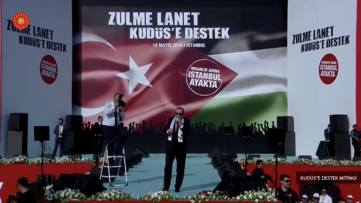 BaybaturMurat's tweet photo. Cumhurbaşkanımız Sn @RT_Erdogan ; 1 milyar 700 milyon Müslüman olarak Kudüs nöbetini devralma sırası bize gelmiştir." #WeStandForQuds https://t.co/36iINcRN3e