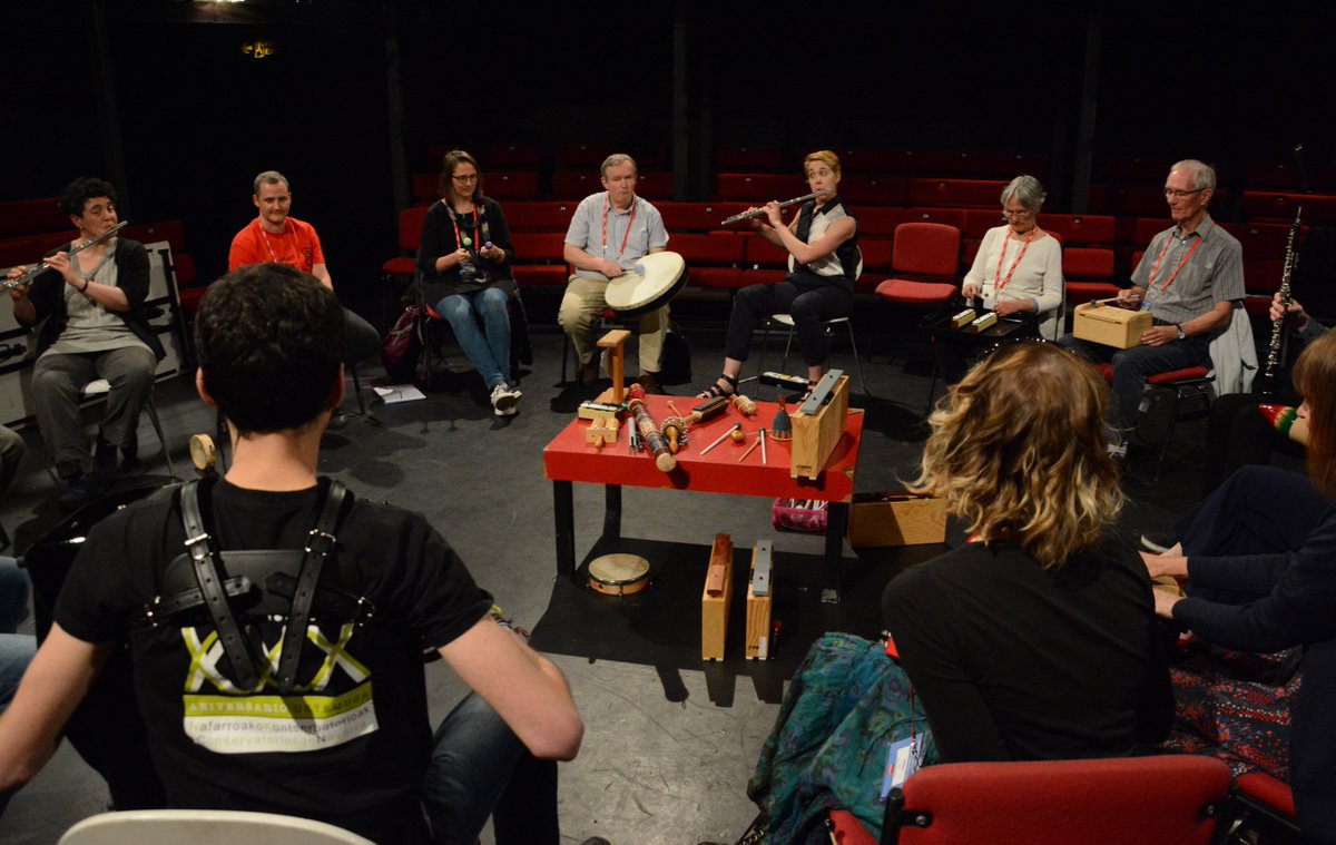 TheDukesTheatre's tweet photo. Here's the brilliant Music Workshop led by @mrjulianwest and the musicians from Wigmore Hall. Great to see everyone getting involved! #CAIDFest https://t.co/H3Z48HkGDz
