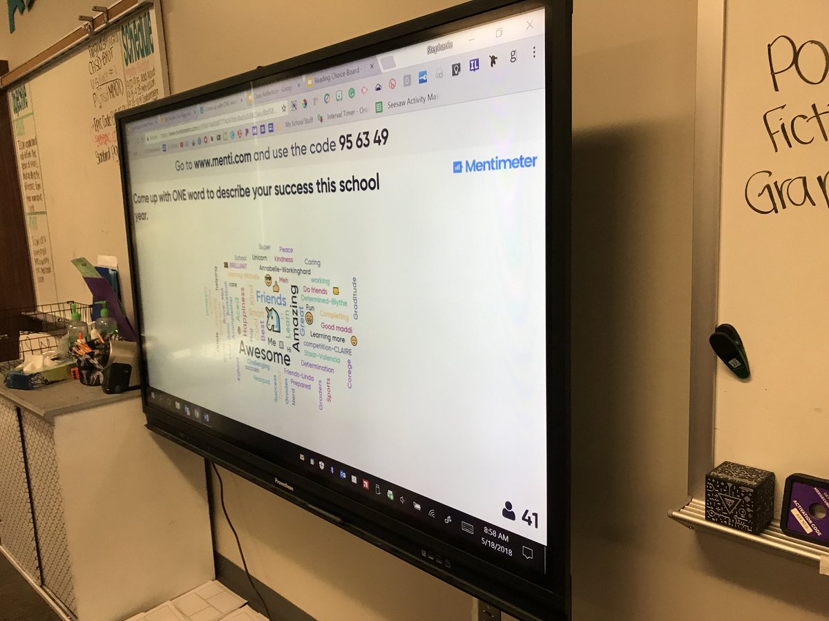 ms_ingvardsen's tweet image. We have so much fun reflecting on our year during advisory lesson today! #ExploreWells #WELEADinMay #ClassReflection @mrs_demarr @CFISDWells