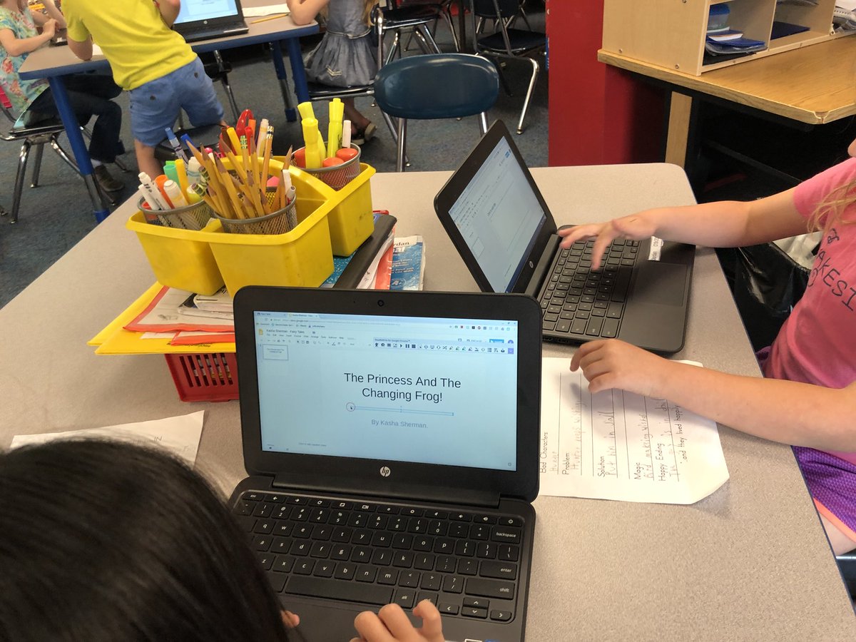 cantorclassroom's tweet image. We are writing our own versions of fairy tales!!