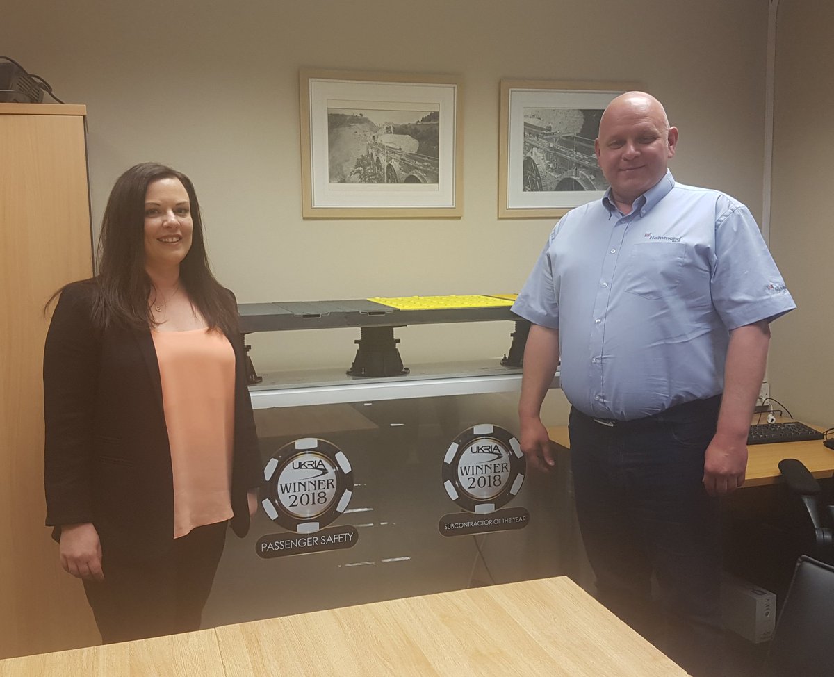 VikkiHowells's tweet photo. Very impressive visit to @HammondEcs in Cwmbach to view their award winning Mountbridge railway platform system and to see how this successful business contributes to the local economy. Doing so well now, and huge potential for the future! https://t.co/UyBvwHLFS2 https://t.co/kpKgKDDEWp