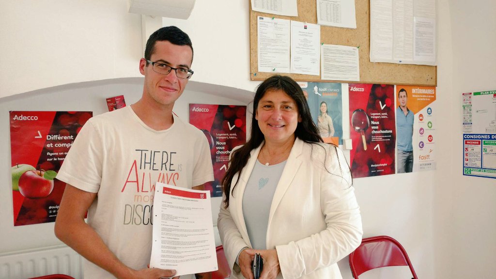 Bienvenue aux 2 nouveaux #CDIintérimaire Magali et Amaury  <a href="/AdeccoFrance/">Adecco France</a> à #Orange #Ouipourlemploi. <a href="/AdeccoGroup/">The Adecco Group</a> <a href="/lilypadovani/">laetitia padovani</a> <a href="/FabienDupas/">Fabien Dupas</a>