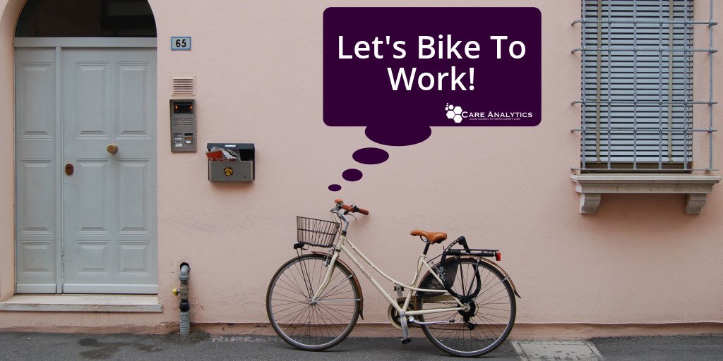 Care_Analytics's tweet photo. Let's #BikeToWork2018, it makes you feel happier, helps the environment and makes you healthier! #CareAnalytics #HealthCare https://t.co/bXmQz9O3tg