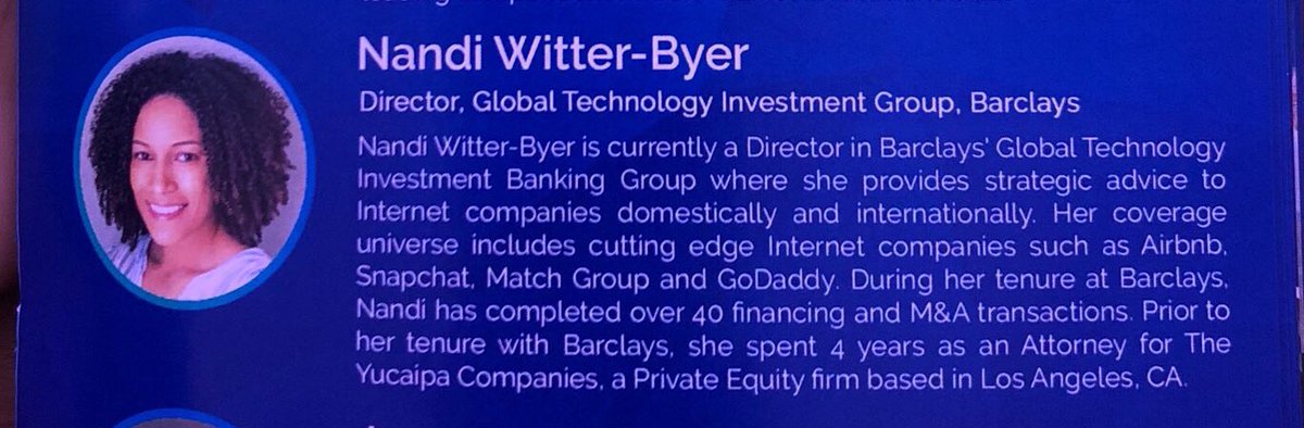deikamorrison's tweet photo. 😁 My cousin Nandi 🇯🇲 from @Barclays up now. This is her panel. Also on the panel is Laurence Toney from @GVteam. Moderator is @johnkoetsier from @Forbes #mydestinationexperience https://t.co/DP0K3af0l1