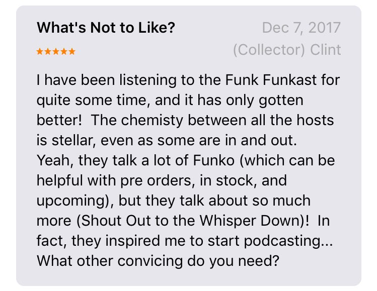 CollectorClint's tweet photo. One thing I should add to my #iTunes @OriginalFunko #FunkoFunkast review: you will leave hungry. The most recent episode (#69) is no exception... #Bwet #SullySplains #Leakly #MindGrapes #PretzelPrince https://t.co/k8IJSZGkrc