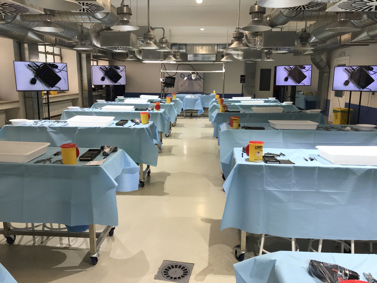 cursosmano's tweet photo. Finalizado el I Curso de disección anatómica y Osteosíntesis de mano y muñeca. Han participado 24 alumnos, en 12 puestos y con una estación de demostración. Disección anatómica, por planos de todo el antebrazo y mano y diversas técnicas de Osteosíntesis con material de Medartis. https://t.co/6m1J1W7GZ6