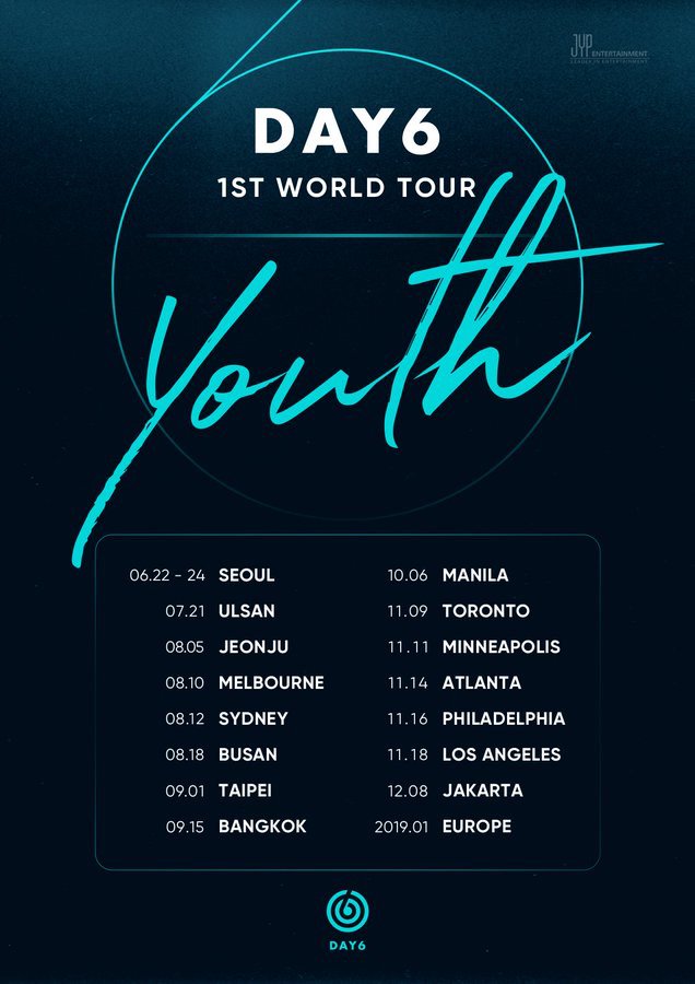 daysixsnaps's tweet photo. [DAY6 WEIBO(2P)] DAY6Official: #DAY6# 1ST WORLD TOUR <Youth>日程公告来了[羞嗒嗒] ​ https://t.co/vLVgEZ87gS #kpopsnaps https://t.co/rS8I5yNHhN