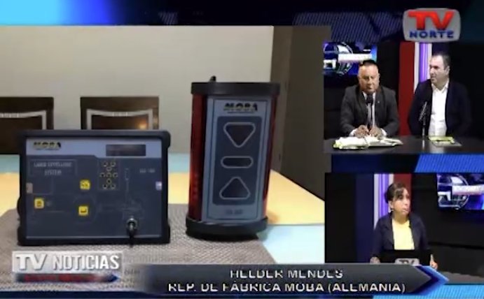 MOBA_Automation's tweet photo. Our first #TV appearance in Peruvian channel #TVnorte, together with #Geolaser SAC. Watch the full #broadcast: https://t.co/I16R7bQ7gs #Peru #laserleveling #agriculture https://t.co/4NfEift1s0