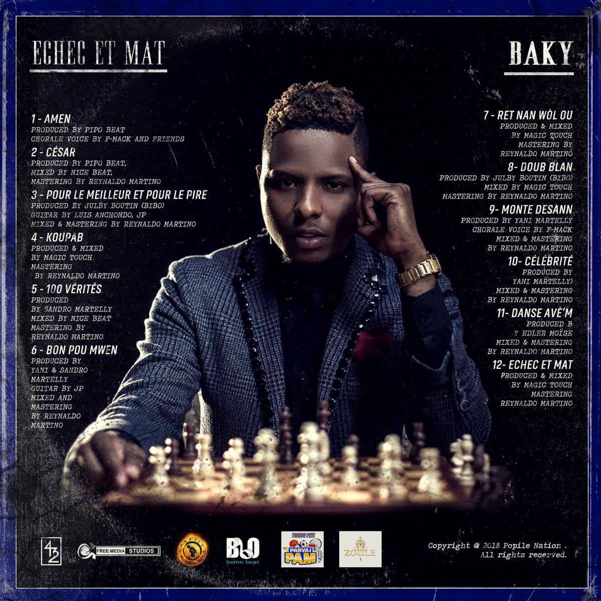 realbakypopile's tweet photo. ECHEC ET MAT 
(TRACKLIST)
30 MAI 2018

Vente Signature
1er Juin : Université Quisqueya
9 Juin : Aux Cayes
Ret branche pou rès dat yo... 
RETWEET si’w gentan wè sak pral gen laaa🔥🔥🔥🔥 https://t.co/I2IFMlaBON