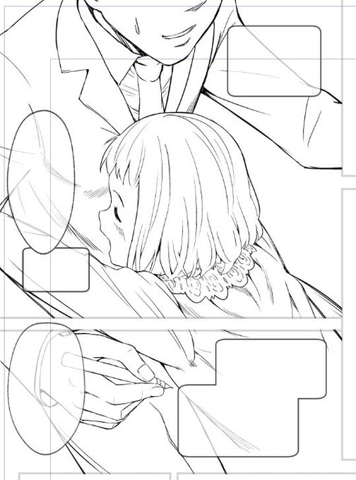 【今日の一枚】
制作過程
抱き付く忍さん 