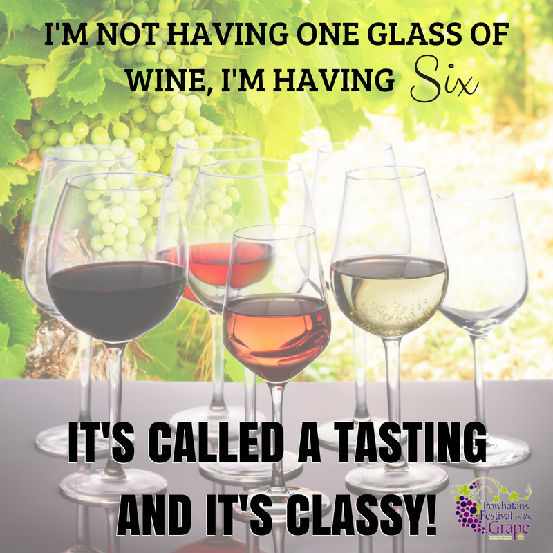 Tastings are the best. Who's ready to taste ALL the Virginia wine on October 6th!? powhatanwinefestival.com