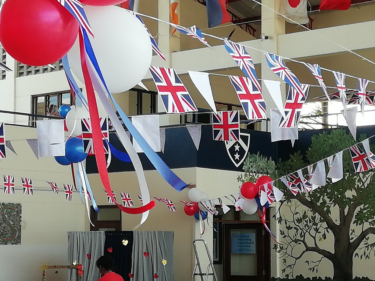 HeadteacherB's tweet photo. Fantastic party @BraeburnMombasa to celebrate the Royal Wedding tomorrow. Thank you all for taking part https://t.co/caMpca6Tpk