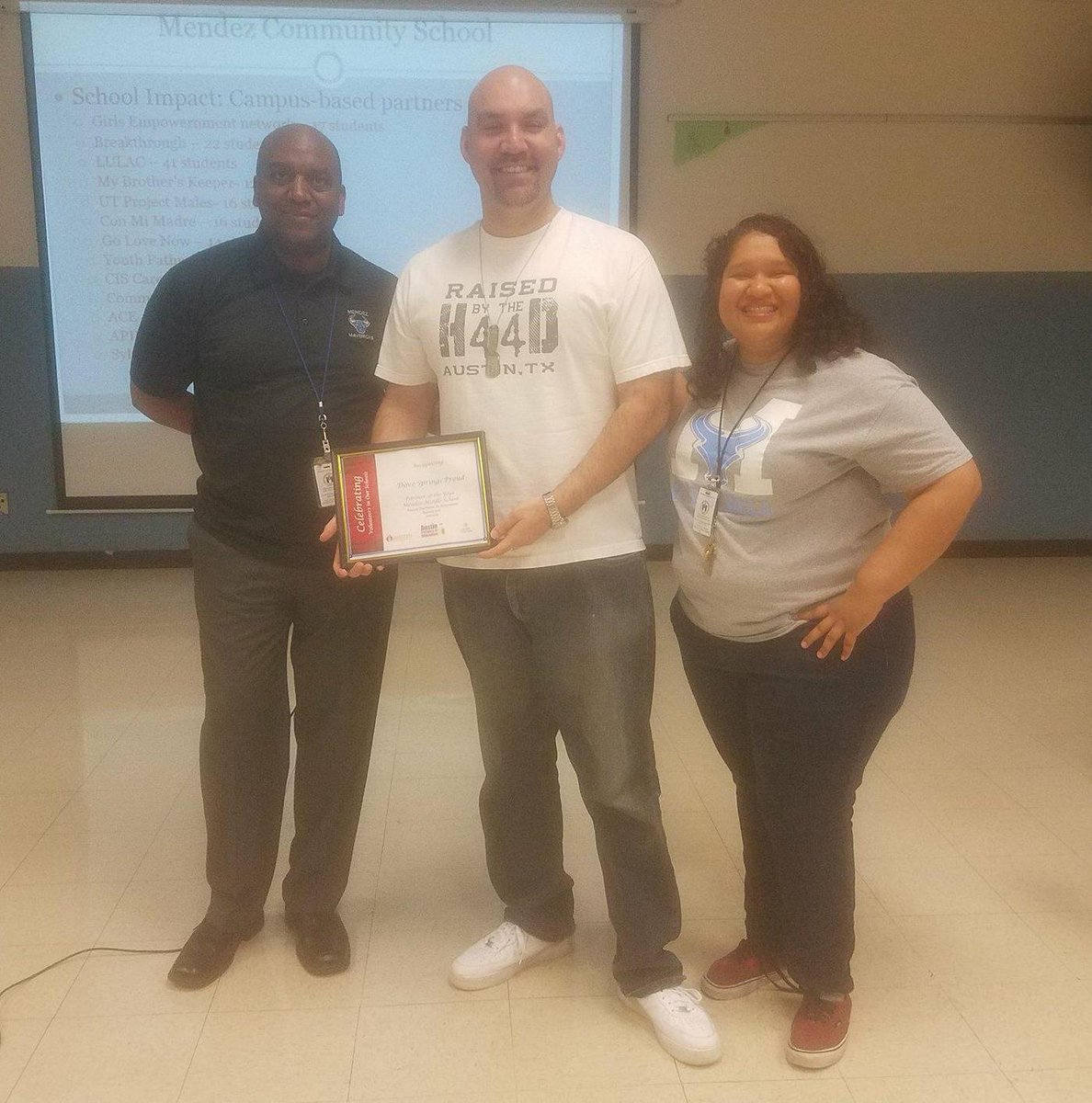 JVictoriaAISD's tweet photo. @MendezMiddleSch Celebrating &amp; recognizing our @AustinISD @AustinPartners Community Partners, Parent Ambassador, Mentor, Volunteer of the year &amp; our vital partners that support our Mavericks! Thank you to our 75+ organizations/Individuals you are the heart of @MendezMiddleSch! https://t.co/WjKZd1ZyI4