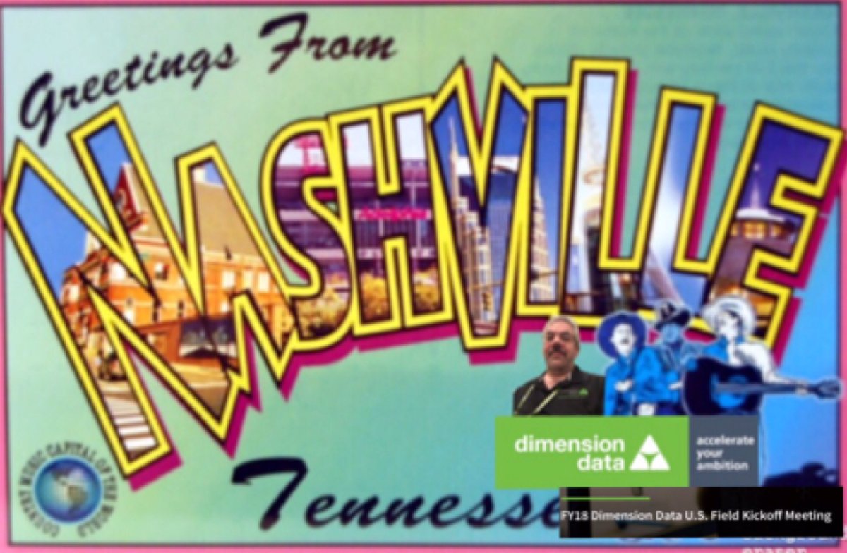 NJDavidD's tweet photo. Blatant attempt to win the #DiDataSelfies contest. @DimensionDataAM #FKOM in Nashville. #WishYouWereHere #CompetitorsLookOut #lmAccelerating https://t.co/MzVLDXh1s5