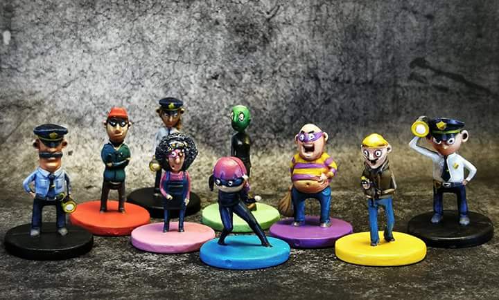 Room17Games's tweet photo. #MuseumRush fan Balazs Varga has sent us this snap of his painted #miniatures. Why not send us photos of your painted minis? https://t.co/Vr9NWFv1pc