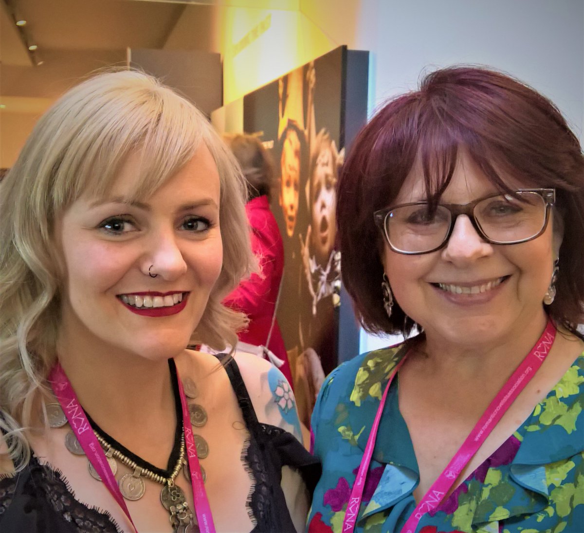 suebentleywords's tweet photo. Kirsty who joined the New Writers' scheme this year and myself at the @RNAtweets summer party. Big smiles all round. Such an enjoyable evening, meeting old friends and making new ones #RNASummerParty #writerslife https://t.co/KB2YvZp84Z