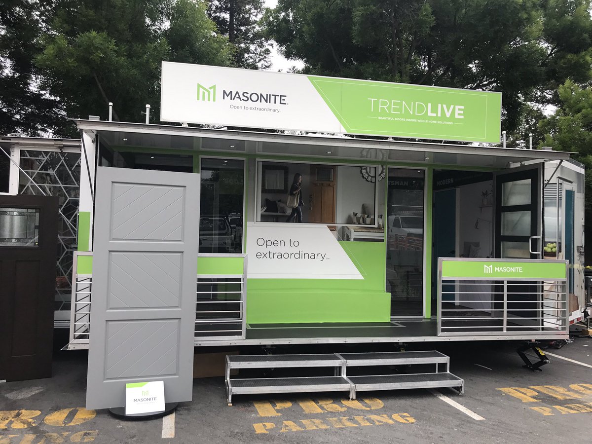 MassielMasonite's tweet photo. Join us at 642 Campbell today for our spectacular Masonite trend live event. Come see what the excitement is all about. @KyleKylebarth #partneringtowin!! https://t.co/cbidXPAgcW