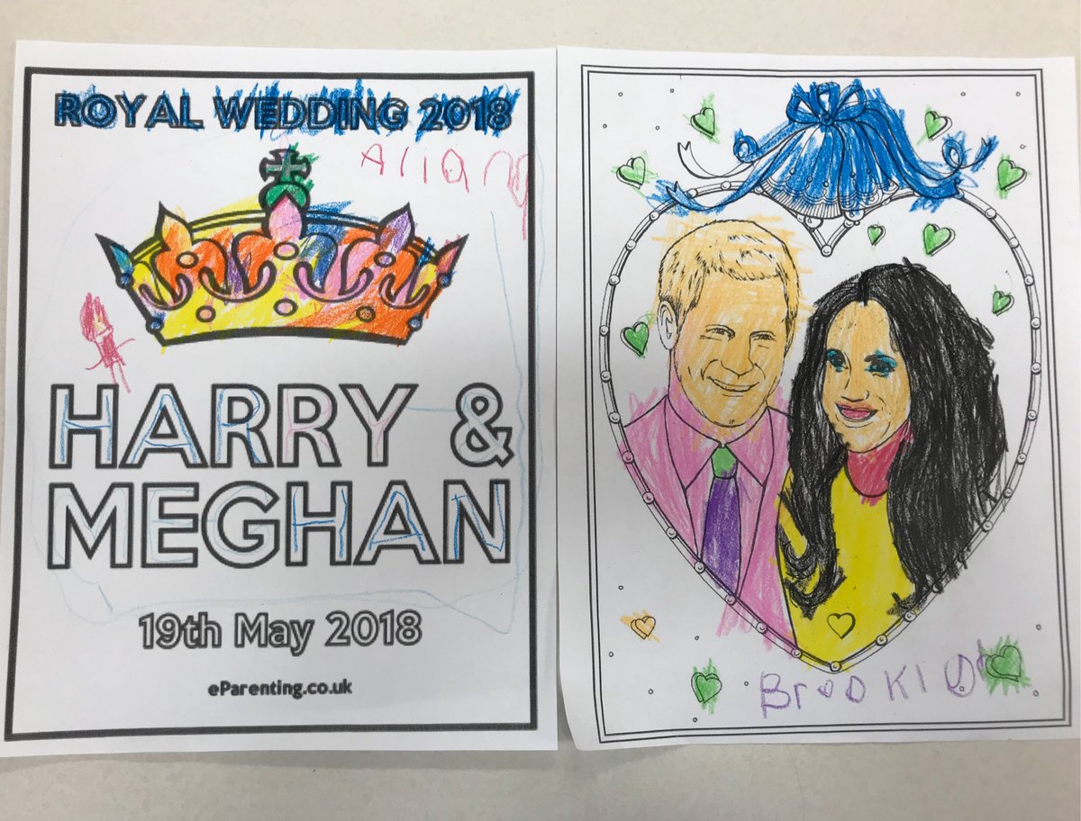 STAKindergarten's tweet photo. Royal wedding excitement at school today! We made Royal Veils for the princesses, and Royal Ties for the Princes in our class! 👑 @RCCDSB #RoyalWedding2018 https://t.co/4Lf1slmtiK