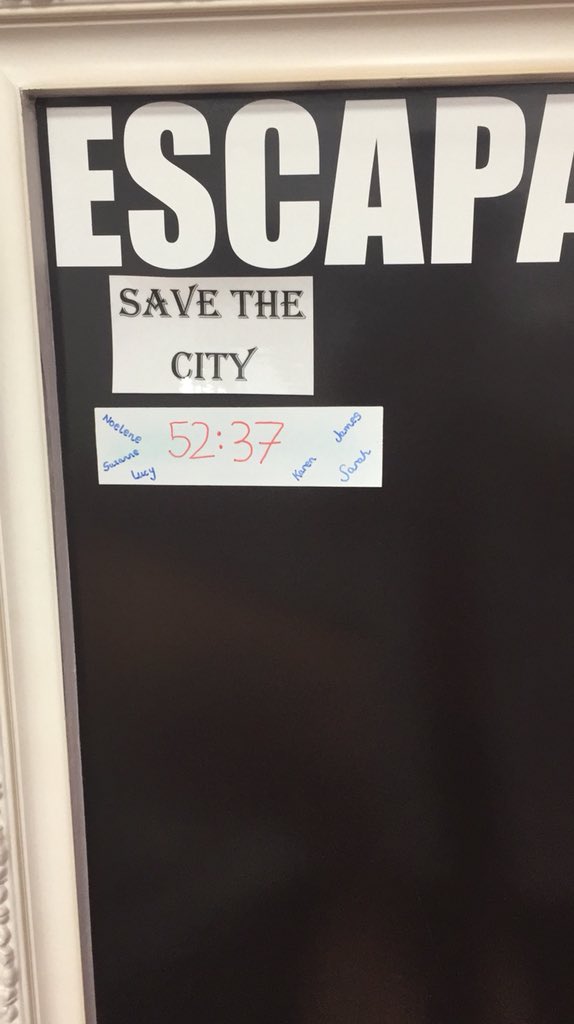Could you and your team take the top spot on our leaderboard...... give us a call or book in online #escaperooms #savethecity #WeNeedYourHelp