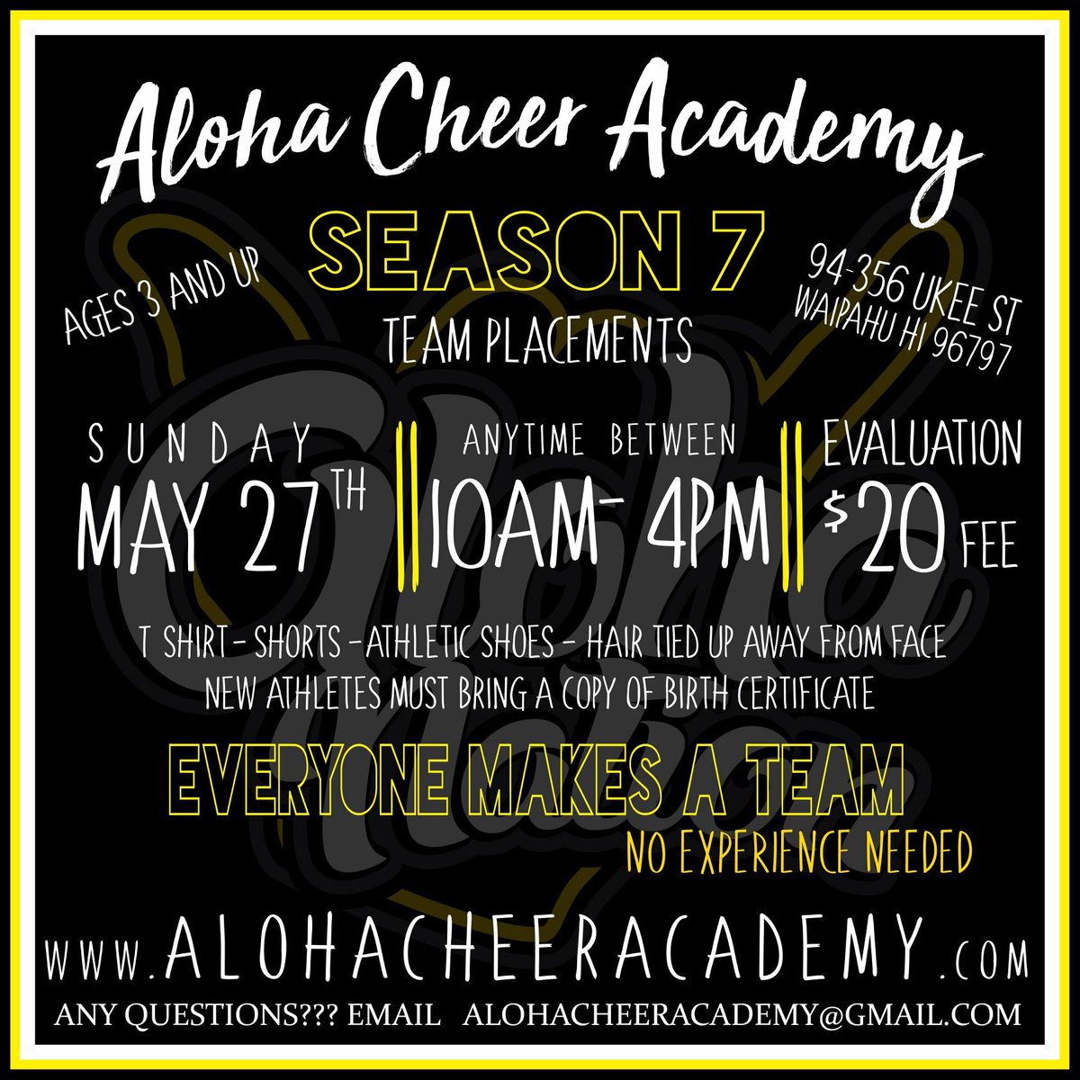 AlohaCheerAcdmy's tweet photo. THE BEE HIVE https://t.co/rePM96SxKi