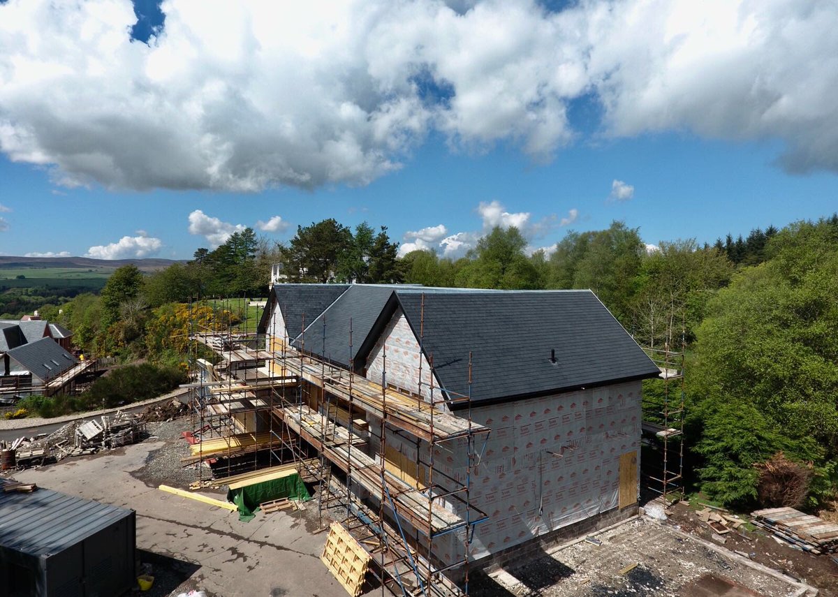 spatialgardner's tweet image. Some drone shots of our project in Kilmacolm