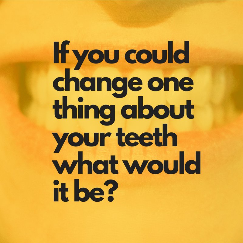 MartinDentists's tweet photo. Don't be shy, let us know! If you could change one thing about your teeth what would it be? https://t.co/q8Jcdjirqp