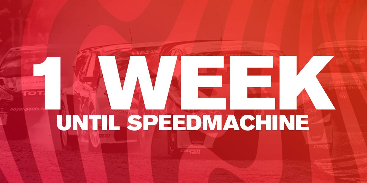 autosport's tweet image. Can you believe it's just 1⃣ week until the #SpeedMachine festival? 😮

Get your tickets for an action-packed bill of @FIAWorldRX, test drives, simulators + more 🏎️💨

Use our special code 'RSFRIEND' to get 20% off adult tickets (excl camping)

🎟️➡️ seetickets.com/event/world-ra…
