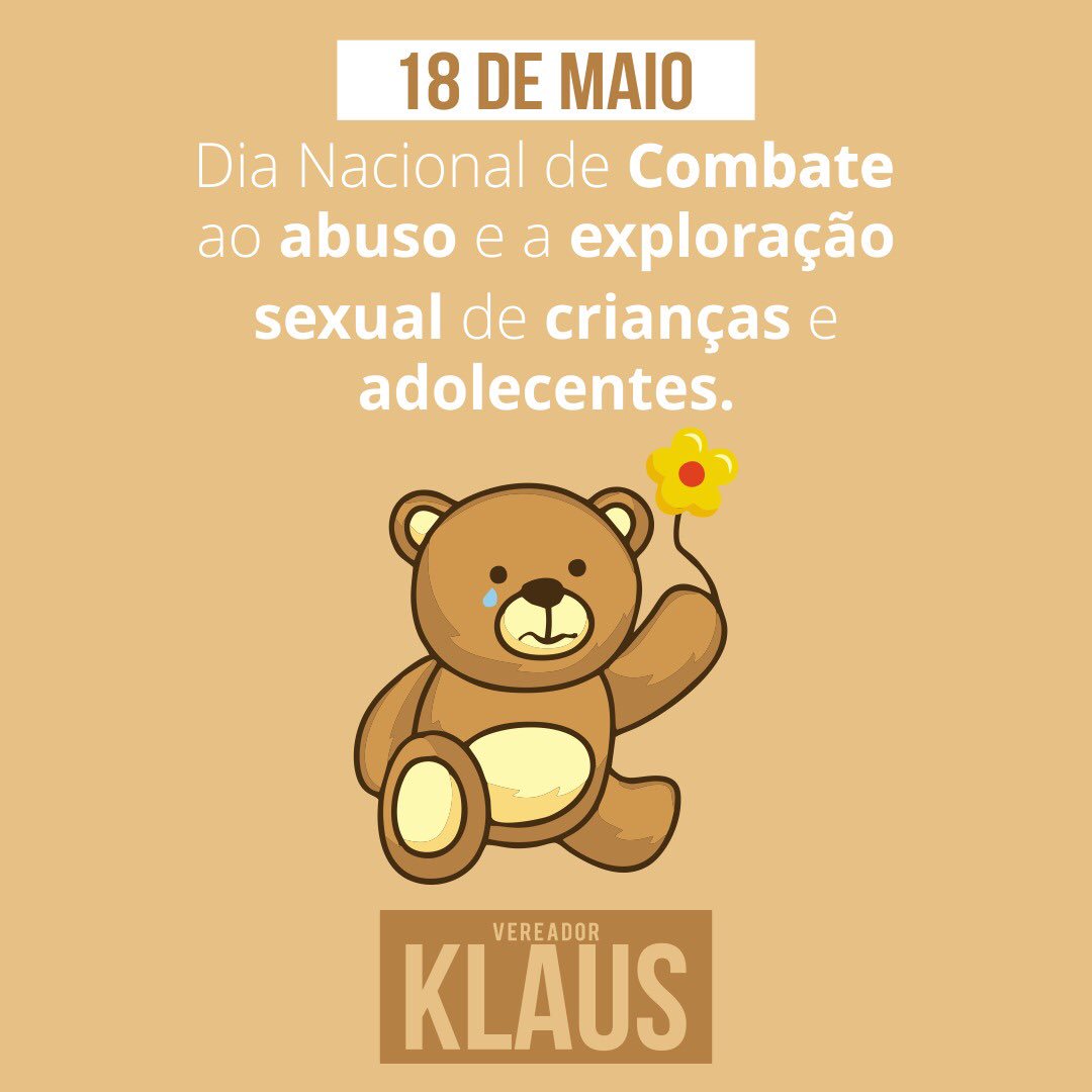 klausdobem's tweet photo. Não se cale. Denuncie. Disque 100. #todoscontraoabusoinfantil https://t.co/KDnb2j7q2I