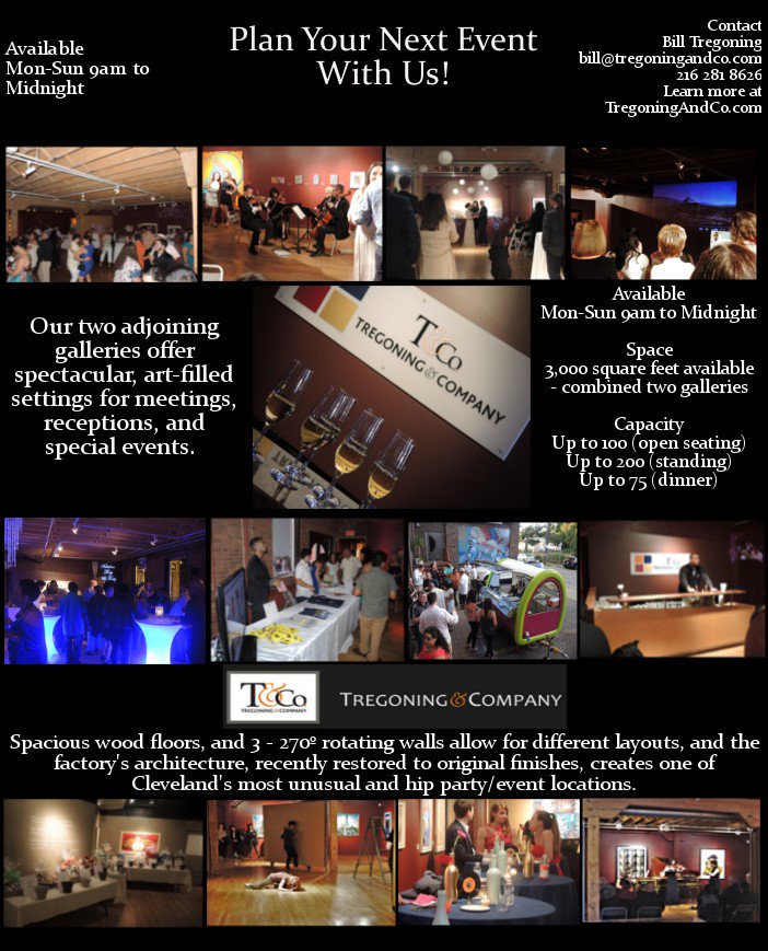TregoningandCo's tweet photo. Contact us for available dates!! #gallery #events #Cleveland #contemporarypainting #Abstract #party #WeddingPlanning #catering #BirthdayParty #anniversary https://t.co/UynKCiXrPv