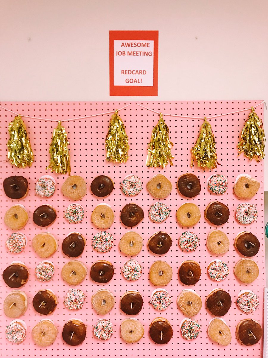 BlakeKeif's tweet photo. Recognition donut party for meeting last weeks Redcard goal! 🍩🎉 #T0359 #Redcards #thankyouteam https://t.co/psNtz7v6K1