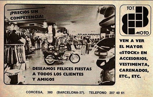 TotMotoBcn's tweet photo. A vegades passa que mirem fotos antigues i ens emocionem al pensar com de ràpid passa el temps i com han canviat les coses. 😭
Aquí una imatge promocional del #1981. Qui se'n recorda? 😉
#totmoto #throwbackThursday https://t.co/legp8qkICr
