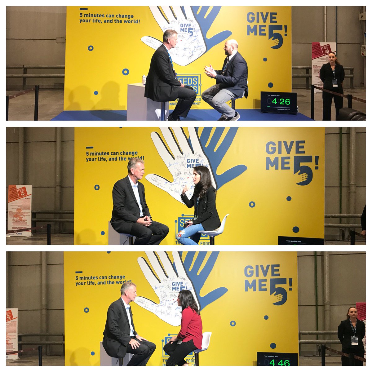 adrianpercy's tweet photo. One of my favorite moments from @SeedsandChips last week in Milan! The inspiration I got from just 5 minutes with each person working to develop sustainable solutions to strengthen our global food system was energizing. #SaC18 https://t.co/QXLWNFMUaE