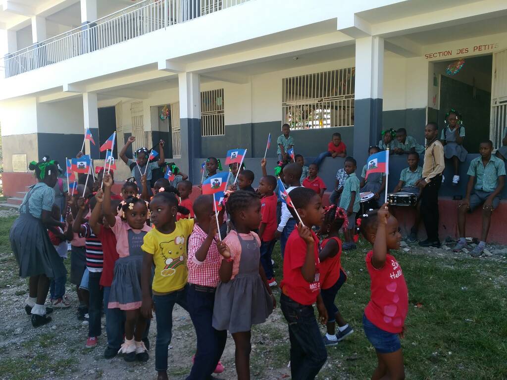 COHaitiProject's tweet photo. Happy Flag Day! Students and teachers at St. Paul's School celebrated today's major holiday in Haiti at a festival yesterday. The kids loved showing their Haitian pride! https://t.co/uvCG0Mf0OX