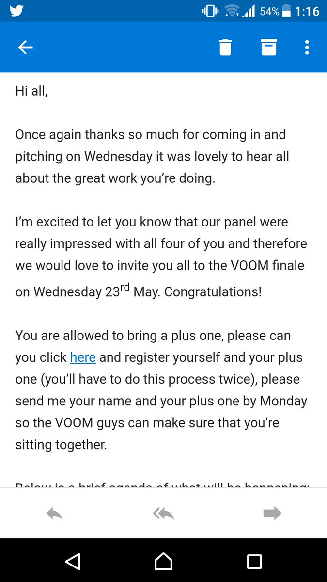 We're doing a Leicester for #dover! shortlisted for the Virgin Unite Impact Award, one of the VOOM Partner Awards for 2018 &amp; will be attending the #VOOM finale on Wednesday #VOOMImpact #VOOM