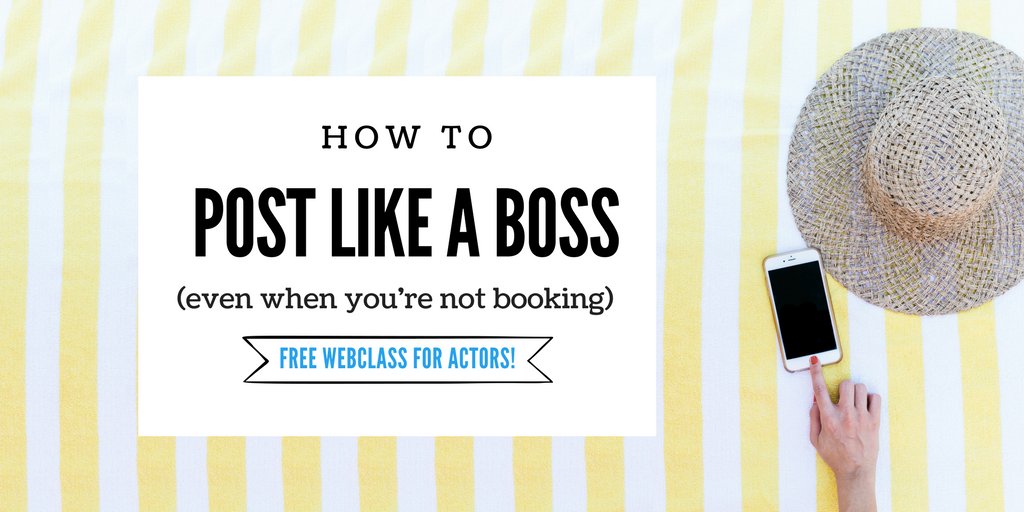 Another awesome webclass from #TacMentor <a href="/Marketing4Actor/">Heidi Dean - Social Media for Actors</a> 
#Retweet Actors....Frustrated with posting everyday on social media?!?!" 😩 #1 You’re not alone  #2 You need this⇨ bit.ly/postlikeaboss