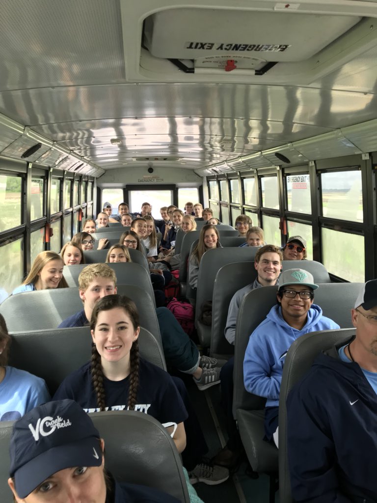 VCtrack_field's tweet photo. We are off to EDC at Fargo South High School. Follow us and other athletes using the Heros Timing app. @HiLiners https://t.co/D7hYtXVIUl