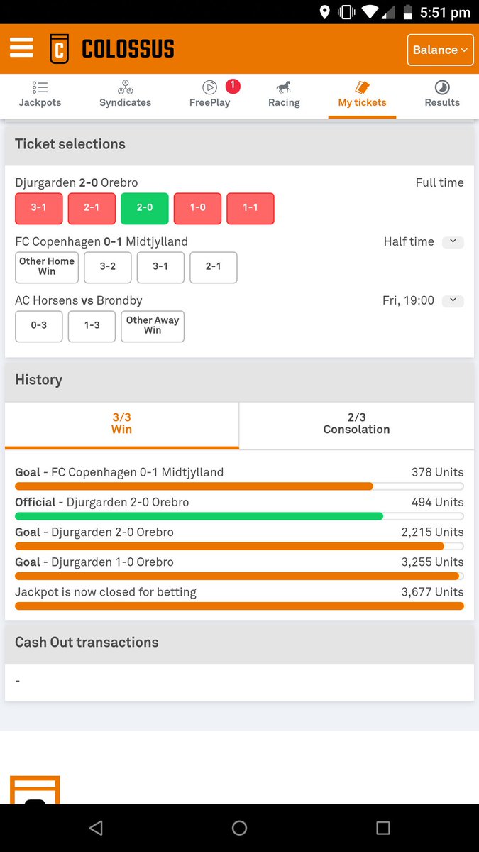 Bonusbanter's tweet image. Copenhagen are well on top in leg 2 at halftime but trail 1-0. If they comeback to win by any score then we go 2/2 on the pick 3 with a crack at the jackpot later.

#BeColossus
