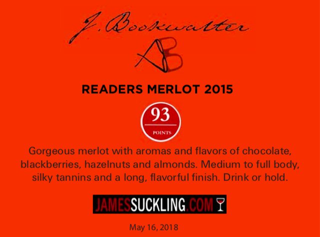 maritimewine's tweet photo. #jbookwalterreadersmerlot2015 #washingtonwine #merlot #readersmerlot #93points #maritimewinetradingco https://t.co/0w3PjGyp74