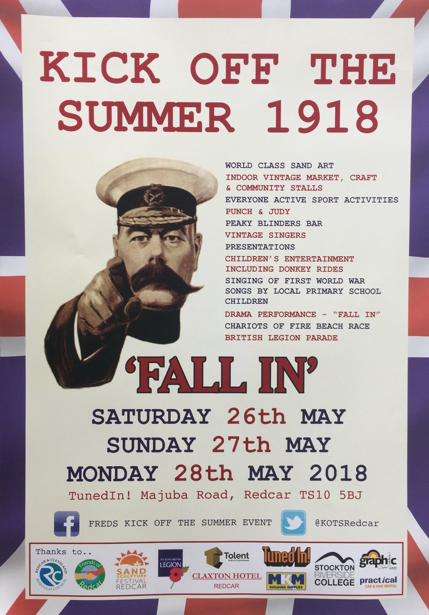 KOTSRedcar's tweet photo. REDCAR SAND SCULPTURES KICK OFF THE SUMMER 1918 https://t.co/y7hcxOke4x