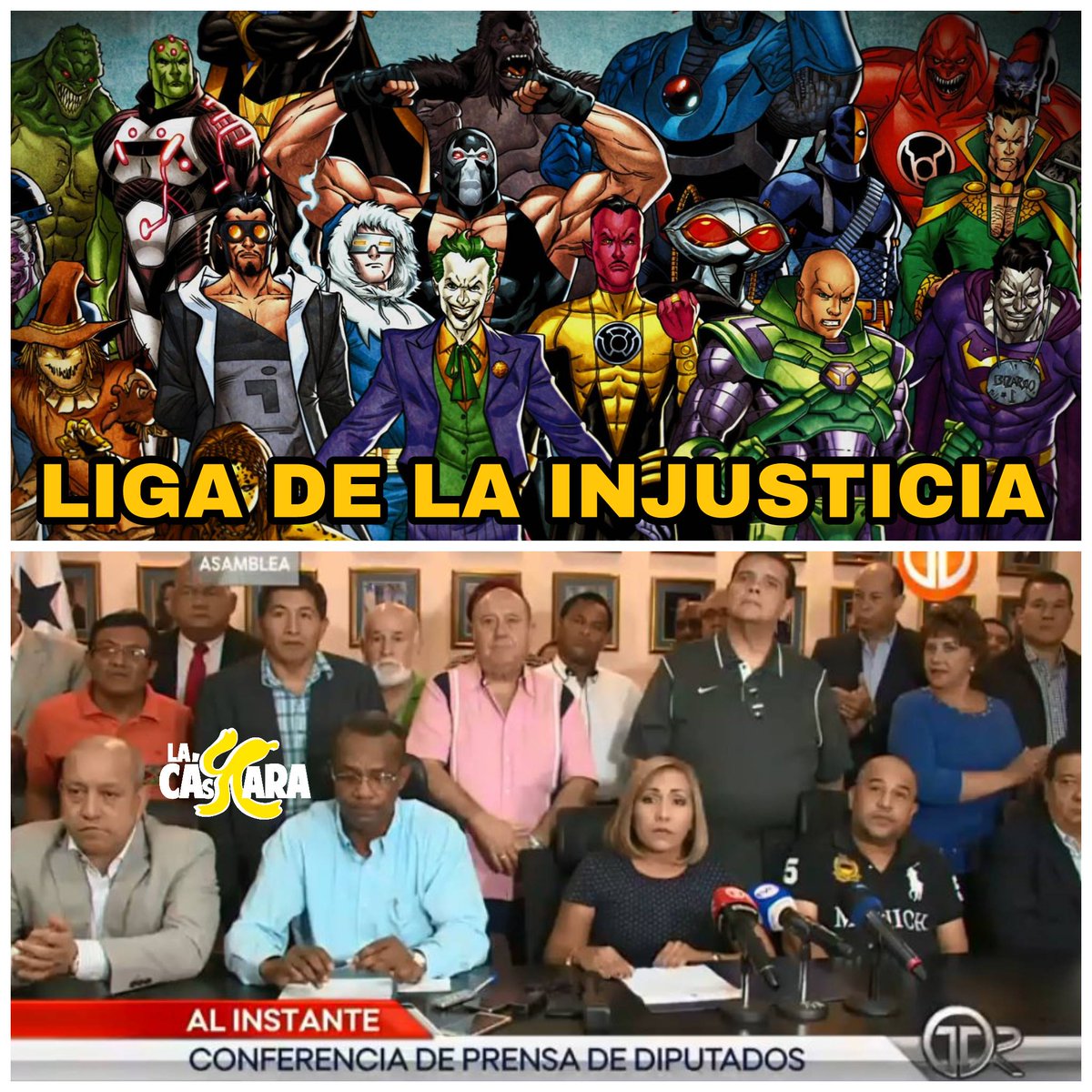 la_cascara's tweet photo. ¿Cuál villano es cada legislador? https://t.co/AIxIMCZvLf