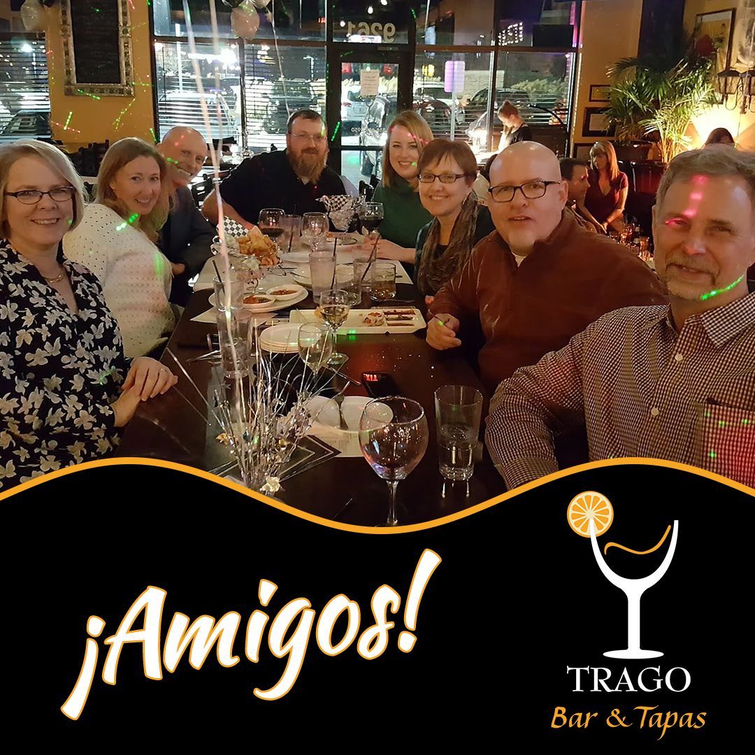 tragokc's tweet photo. Trago is the perfect place to mingle and make friends! Or bring your crew in for #HappyHour and enjoy $5 select tapas and sangria! 

#LibertyMO #KCMO #Cocktails #Tapas https://t.co/Zu14qy0sQn