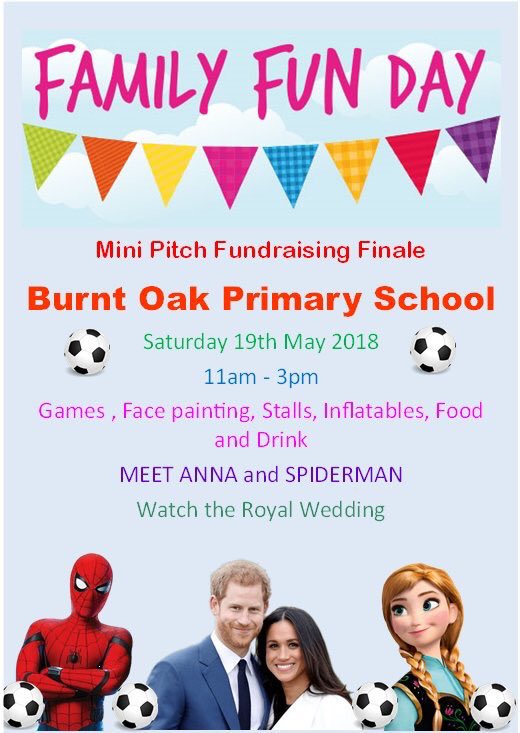 CllrAndyStamp's tweet photo. Looking forward to the @burntoakprimary Fun Day tomorrow helping to raise money towards their Mini Pitch Fund! #MiniPitches #Donate #FunDay #Community https://t.co/ji6VQ7DbN6