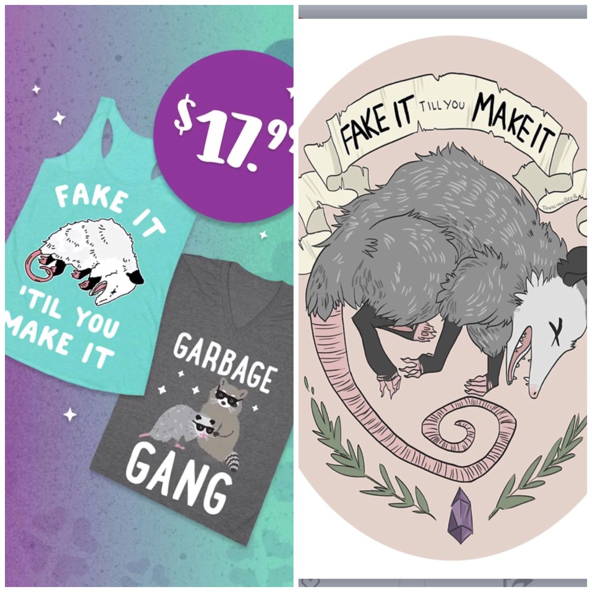 tenaciousbee's tweet image. So #lookhuman stole my art and it selling it on shirts. Mine is on the right. If you guys could please contact them and say something any help is appreciated!