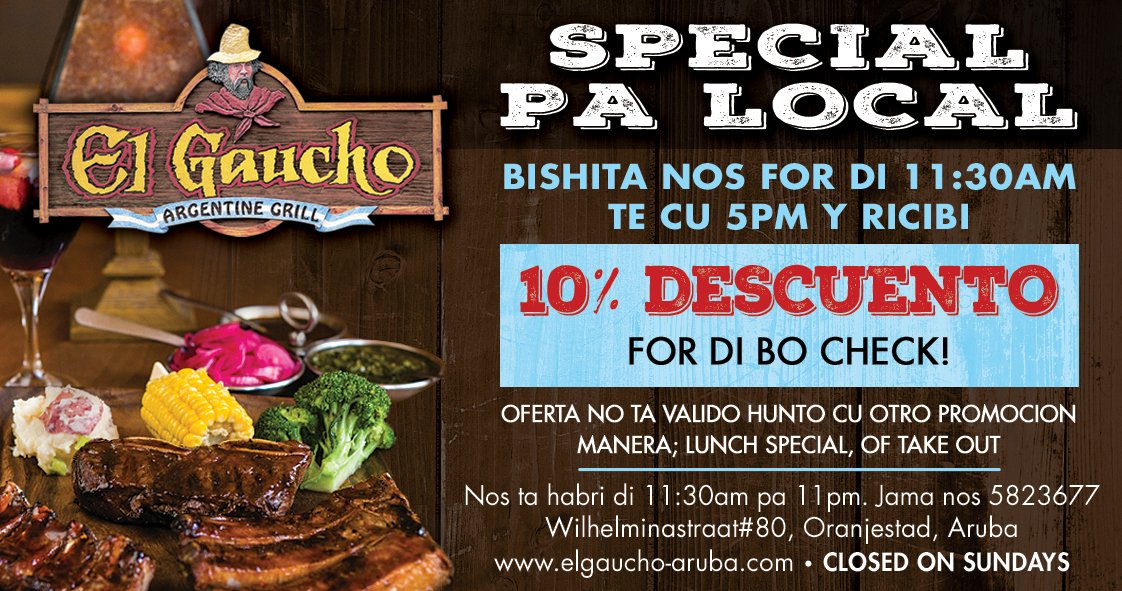 EL GAUCHO Aruba (ElGauchoAruba) Twitter