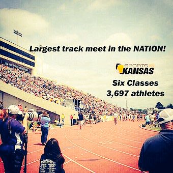 RT if we will see you here next weekend in Wichita at the largest high school track &amp; field meet in the nation. Congrats to all the state qualifiers across KS that earned their ticket at regionals this week!