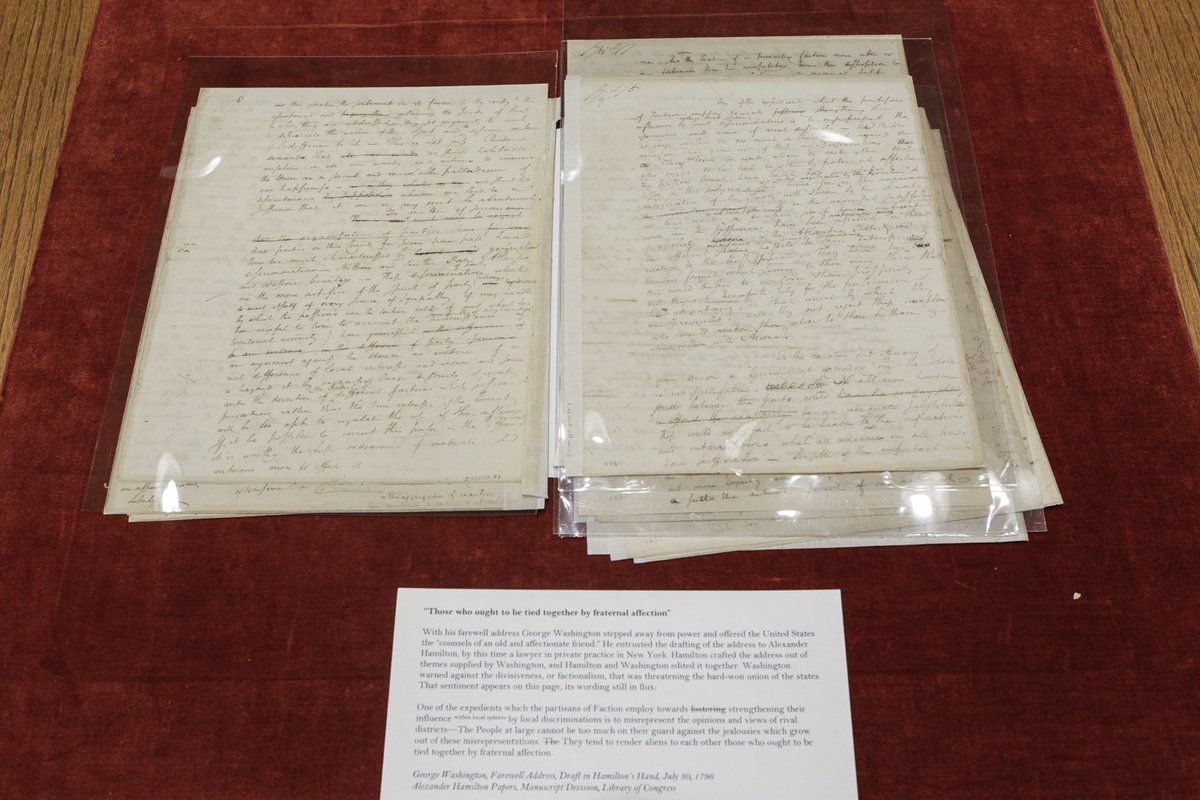 LibnOfCongress's tweet photo. .@HamiltonMusical is coming to Washington! So we are showcasing items from the Library's Hamilton collection. Visit "Letters to Lyrics: Alexander #Hamilton at the @librarycongress" starting tomorrow, May 19. https://t.co/DDuYA4E2hs https://t.co/wzddNZmM4F