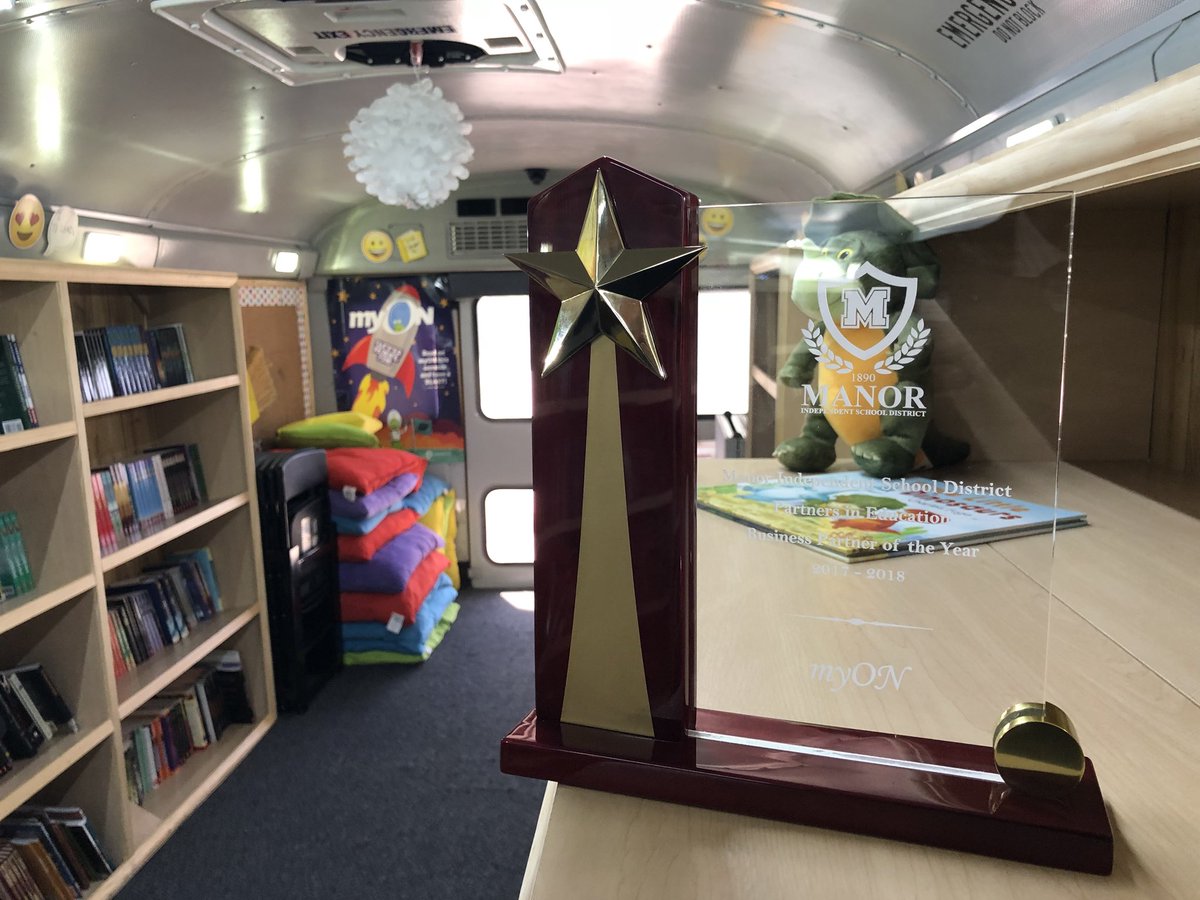 jcostilla's tweet image. Thank you @ManorISD @royce_dr  and #ReadingOnTheGo team for your partnership and recognition as Business Partner of the Year! @myONreader #AllMeansAll