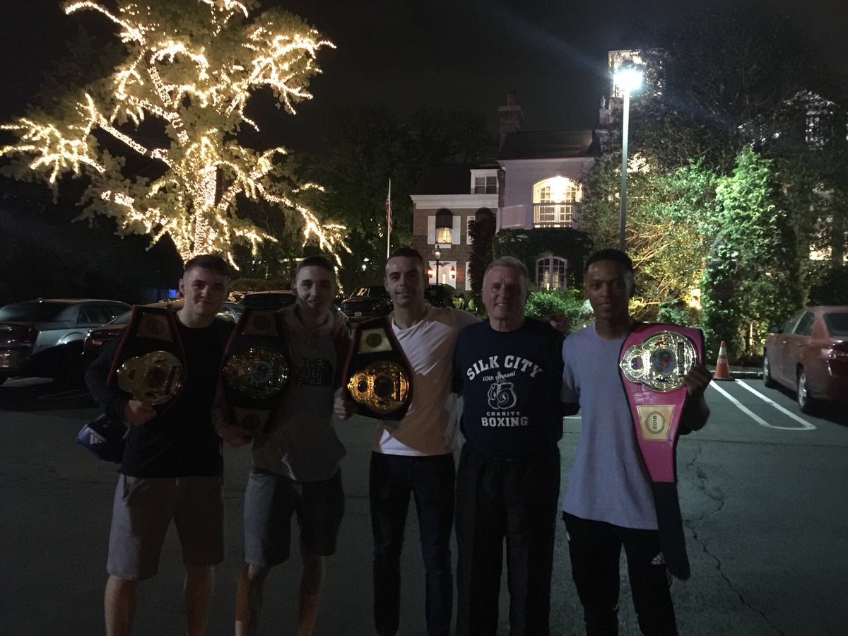 HTBC_Belfast's tweet photo. Top class night of boxing 👌

Team Holy Trinity all getting the wins against USA last night in New Jersey 👊

Next stop Manhattan, New York for a bit of shopping &amp; sight seeing 😉

#TeamHT https://t.co/beVK9QdvaJ