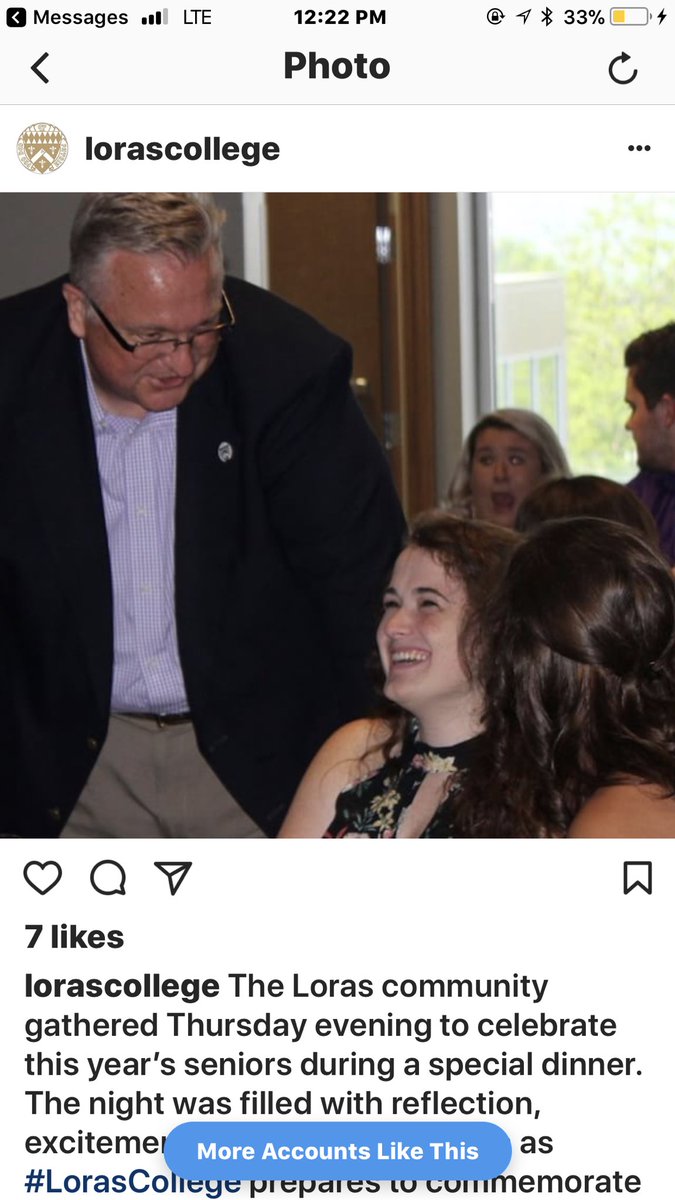 AnnieKashmarOL's tweet photo. Loras instagram doing me dirty #foreveraduhawk #LorasCollege https://t.co/dJx5tu6Orw