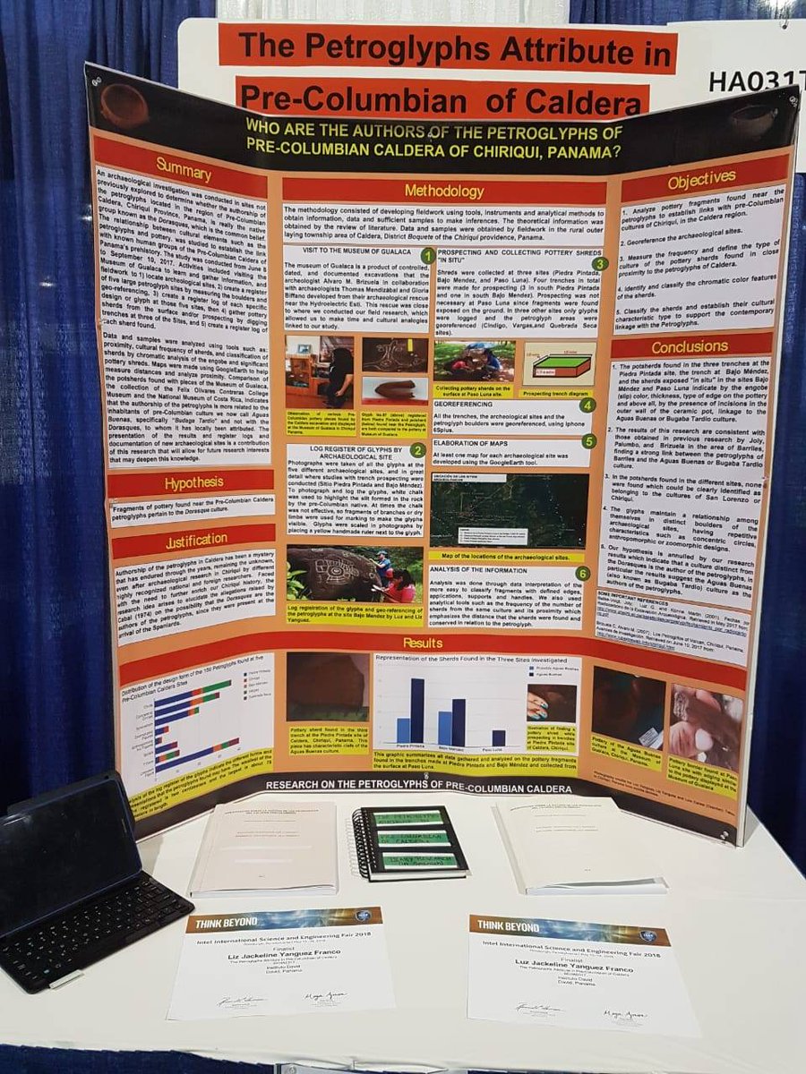 RetenChiriqui's tweet photo. Liz Yángüez y Luz Yángüez del Programa Jóvenes Científico de Senacyt del Col. Instituto David de #Chiriquí, ganan el 3er lugar de la Feria Inter. de Ciencia e Ing. Intel Isef en Pittsburgh Pennsylvania en la categ. Ciencias Sociales y del Comportamiento.
Asesor: Luis Carrera https://t.co/G8OaSjs2NS